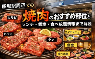 船堀駅周辺での焼肉のおすすめ部位とランチ・個室・食べ放題情報まで解説